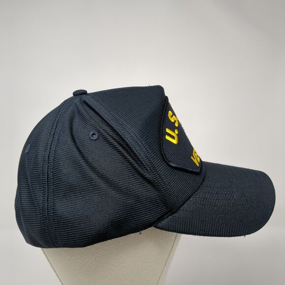 U.S Navy Veteran Snapback Hat Blue OS Adjustable Embroidered 6 Panel Eagle Crest - Picture 4 of 8